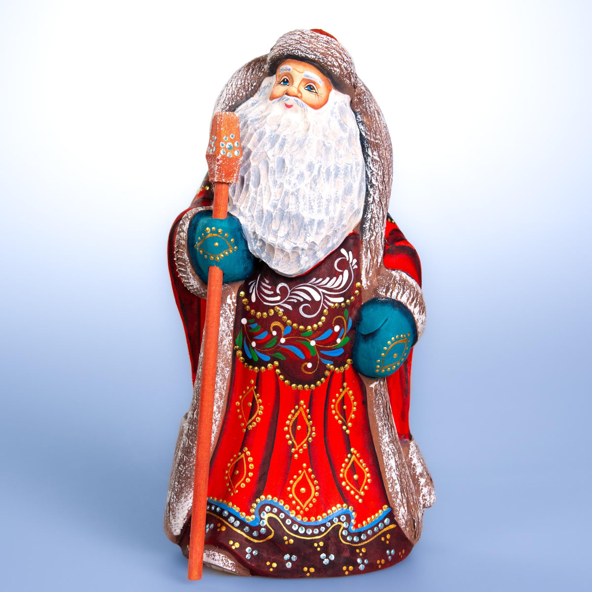Kris Kringle Santa figurine 9.1 inch, folk mantel display