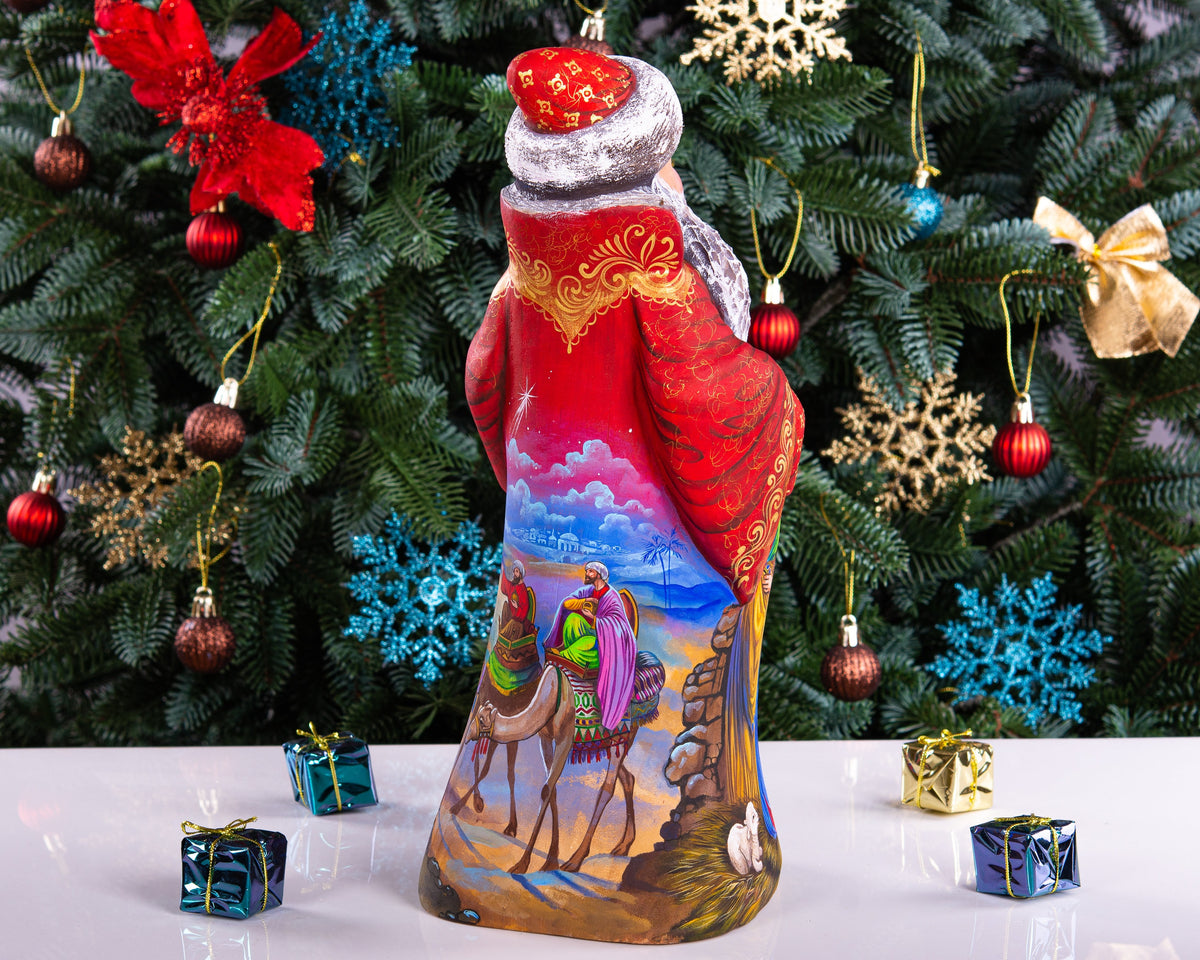 Santa Claus Statue 12,9", Nativity, Old World, Christmas Shelf Decor