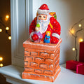 Hand Carved Wooden Santa Claus Figurine - Handmade Christmas Decor