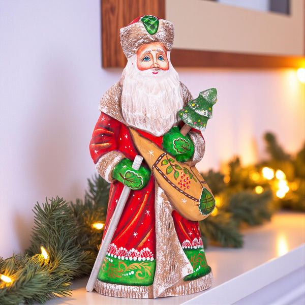 Hand-Carved Wooden Saint Nicholas Figurine 9