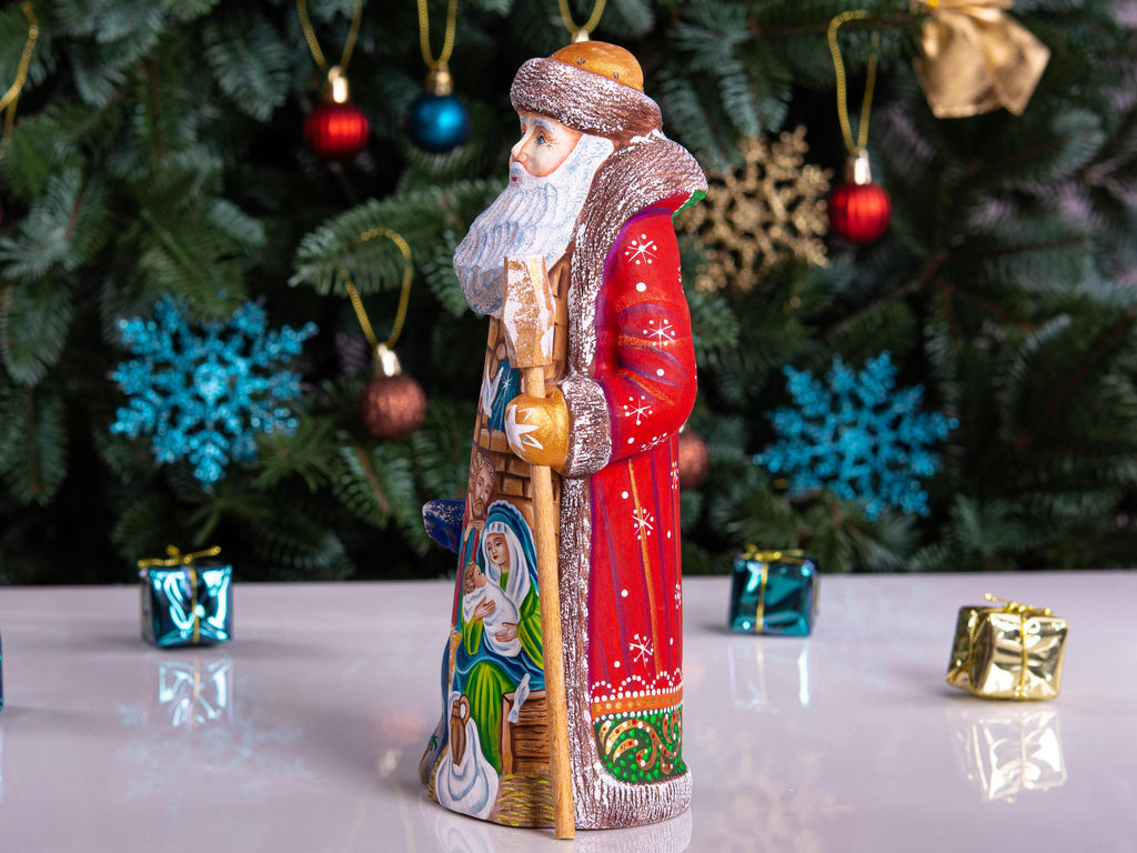 Santa Statue 9", Holy Family Nativity, Old World, Mantel Decor