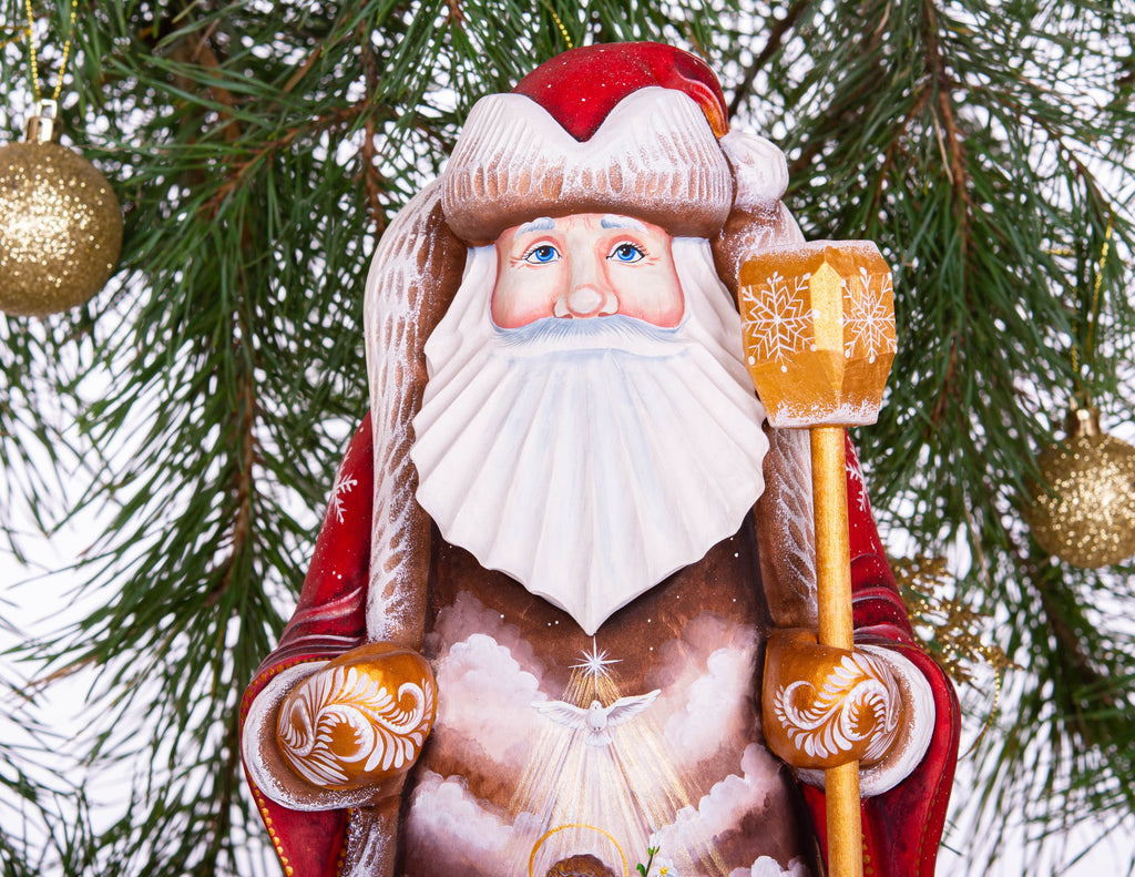St Nicholas Figurine 12.9", Nativity Story Scene, Hand Painte