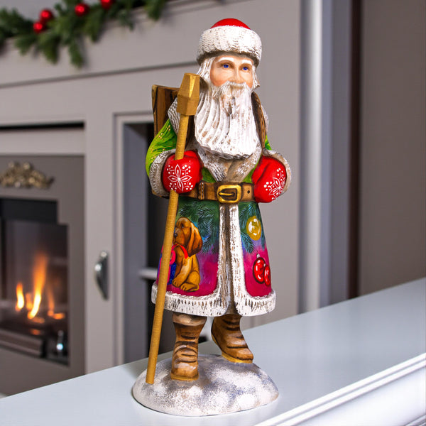Santa with Puppy Figurine 11