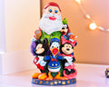 Hand Carved Wooden Santa Claus Figurine: 14" Christmas Home Decor