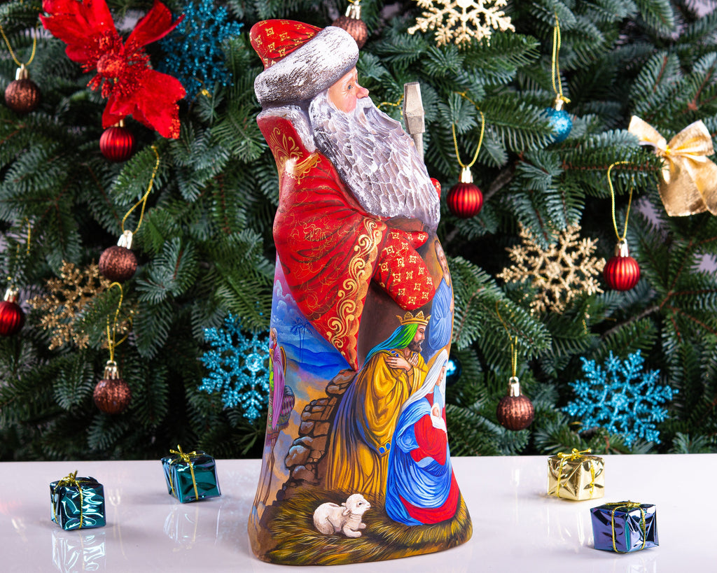 Santa Claus Statue 12,9", Nativity, Old World, Christmas Shelf Decor