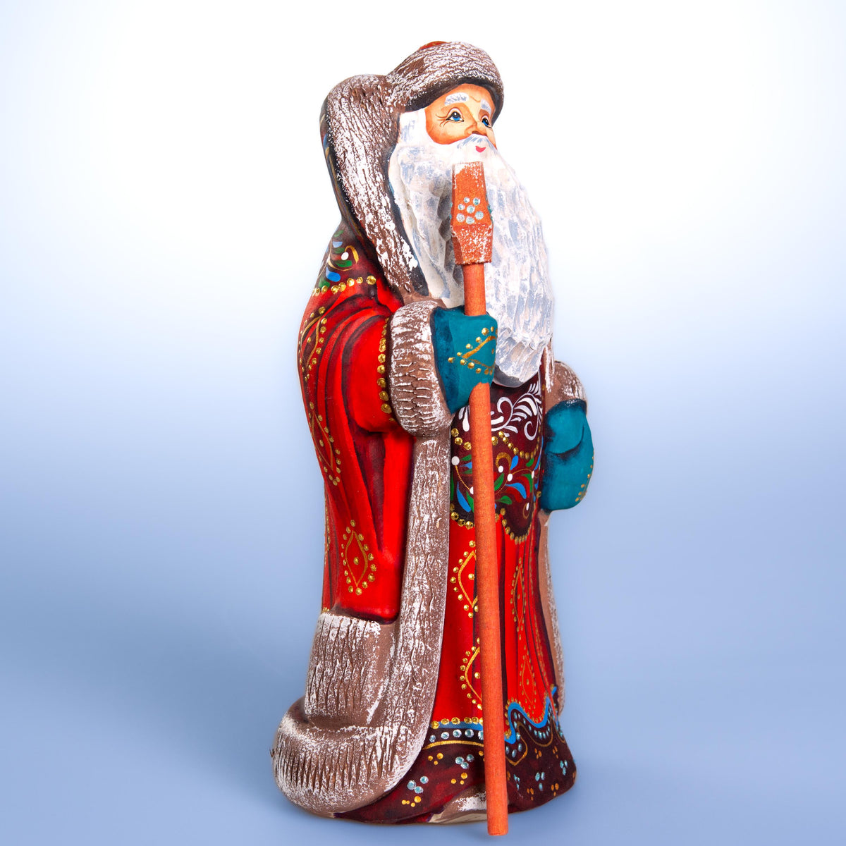 Kris Kringle Santa figurine 9.1 inch, folk mantel display