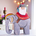 Wooden Hand Carved Santa Claus figurine, Handmade Christmas Home Decor, Hand painted funny Christmas gift made in Ukraine