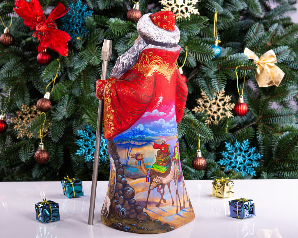 Santa Claus Statue 12,9", Nativity, Old World, Christmas Shelf Decor