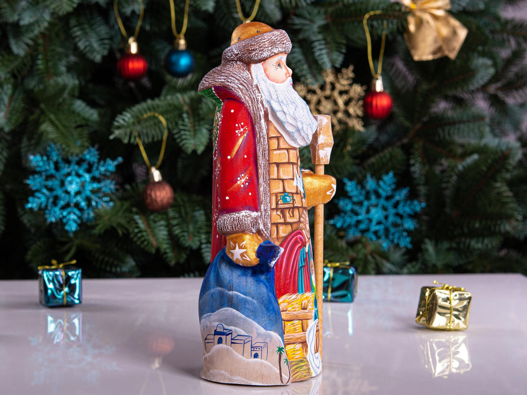 Santa Statue 9", Holy Family Nativity, Old World, Mantel Decor