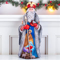 Saint Nicholas Statue 12.9", Holy Family Nativity, Christmas Mantel Decor
