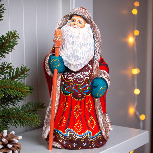 Kris Kringle Santa figurine 9.1 inch, folk mantel display